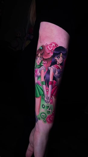 Sailor Mars and Sailor Jupiter: A Kawaii Anime Duo