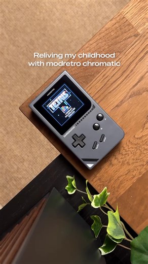 Introducing Chromatic — built for people who just want to play. No ads, no distraction, no internet required. Simply pop in a cartridge and start gaming. Chromatic is crafted with a rock solid, cool-touch feel magnesium alloy shell and features a pixel-perfect, sunlight-readable display. It’s compatible with original Game Boy and Game Boy Color cartridges, plus over 20 new titles made just for it, with more on the way. | ModRetro