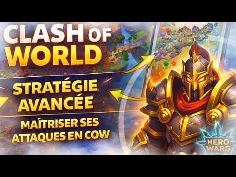 👑Clash of Worlds👑 - ⚔️Advanced Attack Strategy🧠 - 👉High Level - Hero Wars