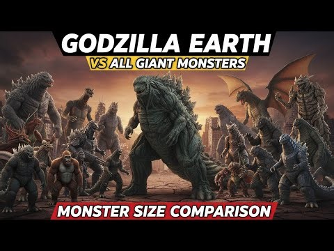 𝗚𝗼𝗱𝘇𝗶𝗹𝗹𝗮 𝗘𝗮𝗿𝘁𝗵 𝗩𝗦 𝗔𝗹𝗹 𝗚𝗶𝗮𝗻𝘁 𝗠𝗼𝗻𝘀𝘁𝗲𝗿𝘀 | 𝟯𝗗 𝗠𝗼𝗻𝘀𝘁𝗲𝗿𝘀 𝗦𝗶𝘇𝗲 𝗖𝗼𝗺𝗽𝗮𝗿𝗶𝘀𝗼𝗻 𝟮𝟬𝟮𝟲