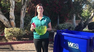 Become a recycling ambassador today by following simple rules, which include keeping food and liquids out of your recycling. | WM