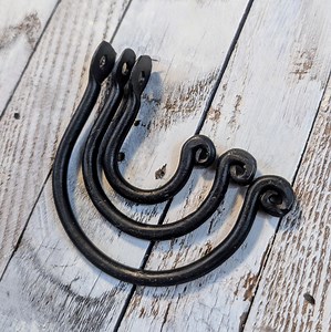 Hand Forged J Hooks, Thumbprint Hooks - Etsy