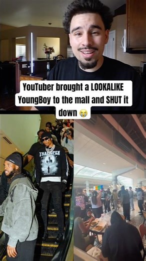 YouTuber brought a look alike NBA Youngboy to the mall and SHUT it down 😭 #nbayoungboy #youngboy