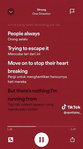 Lirik Lengkap Lagu Strong oleh One Direction