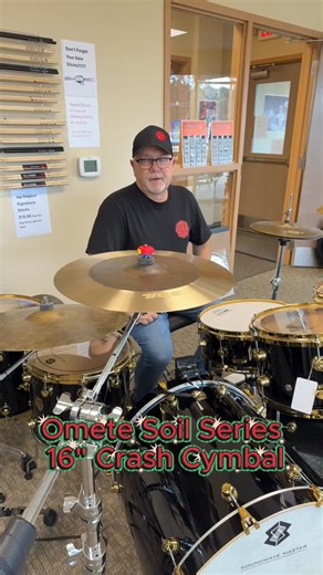 RL Drums on Instagram: "👀 The Omete 16" Soil Series Crash Cymbal is part of the B20 series. These cymbals are hand-hammered. 🔨 Available at rldrums.com 🤘 🥁 #rldrums #ometecymbals #PassionforPercussion #nextlevel"