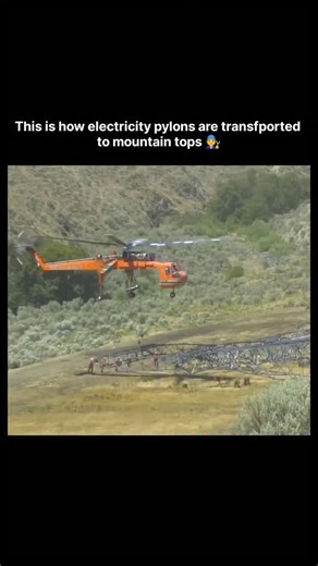 World_War on Instagram: "This video captures a moment of an electricity pylon being installed on a mountain top using a helicopter. Helicopters are used to transport and place large structures like electricity pylons in difficult-to-reach or remote terrain, such as mountains. This method is known as heli-stringing or heliborne powerline stringing. It requires extreme precision and stability from specialized pilots. Using helicopters can significantly reduce project execution time and minimize di