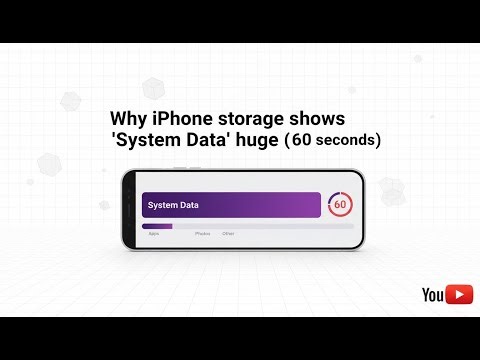 Why iPhone storage shows 'System Data' huge (in 60 seconds)