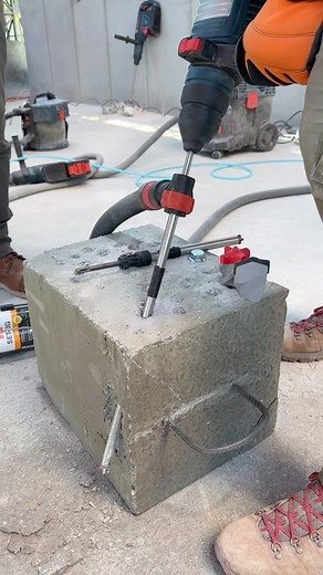 Nick - Mtlsparky Inc. on Instagram: "Diablo’s vacuum bit VS a standard bit. 🆚 The results speak for themselves. The new Diablo dust extraction system captures almost all of particles. Take a look at the two plexiglass glory holes once the holes are drilled. 👀 These new Rebar Demon accessories enhance safety and permit faster more efficient work, at a fraction of the cost of regular vacuum bits! (Roughly $50 vs $200-$300) #electricians #diablo #silica #worldofconcrete"