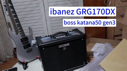人生第一把电吉他的激动|依班娜170和katana50 3代开箱