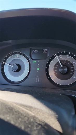 2012 Honda odyssey fuel cap light