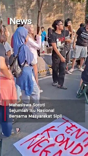 BEM UI Gelar Aksi di CFD, Soroti MBG hingga Harga BBM