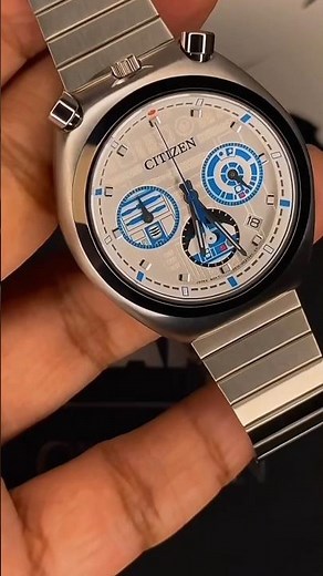Citizen R2-D2 Star Wars Chronograph Quartz Silver Dial Men's Watch - AN3666-51A