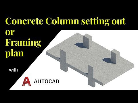 RCC Column Layout in AutoCAD | Structural column layout plan
