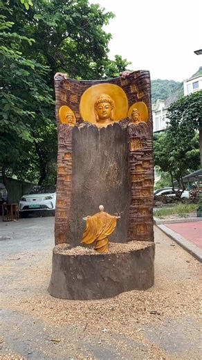 Wood Carving That Will Blow Your Mind 🤯🪵 #art wo #homedecor #woodstatue #woodcarved #woodsculpture