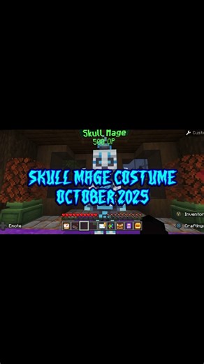 Skull Mage(The Hive Monthly Costume) #thehivemc #thehiveminigames #thehiveminecraft #thehivebedrock