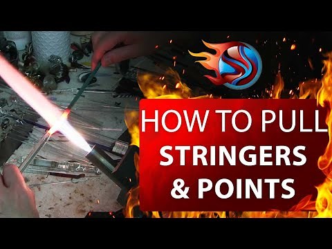 Lampworking | Glass Blowing | Pulling Stringers & Points | The Fusing Shop