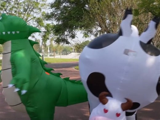 Watch Inflatable Costume Crocodile Alligator Cow on Amazon Live