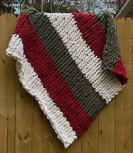 Handmade Chunky Knit Blanket (choose Your Own Colors & Size!) - Etsy