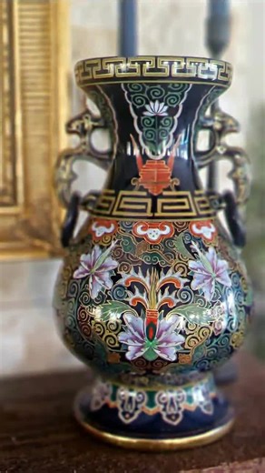 Vintage Chinese Cloisonné Vase | Handcrafted Enamel Floral Design | Oriental Home Décor Collectible | Antique Asian Art Gift - Etsy