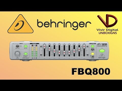 Behringer FBQ800 Equalizer - Live Digital