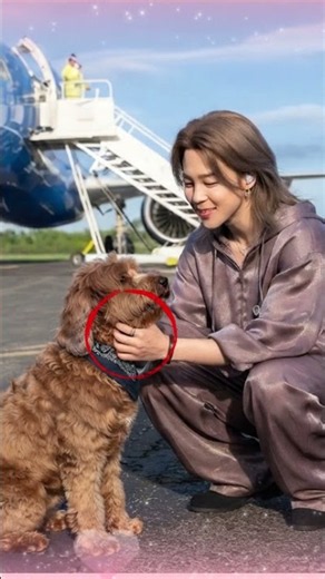 Jimin's Dog Steals the Show in Boston! 🐶✨ #Shorts #jimin