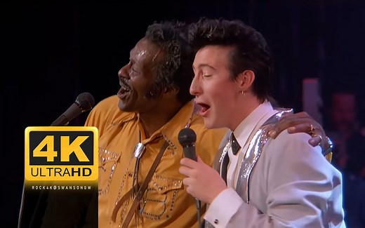 Chuck Berry & Julian Lennon - Johnny B. Goode 【4K修复】
