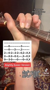Super fun AC/DC riff. Dirty Deeds Done Dirt Cheap. #acdc #dirtydeeds #guitarriff #guitartabs | Jamparkguitar
