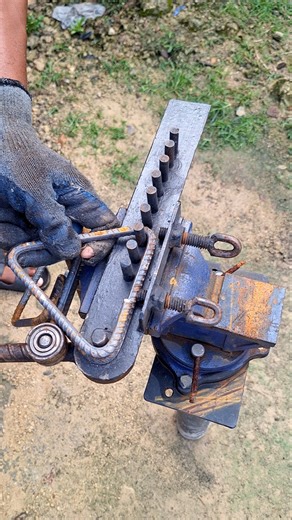 Handmade triangular foundation framework #building #project