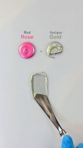 Red Rose Antique Gold Color Mixing 🎨😍 #colormixing #paintmixing #art #colors #painting | Mini Art Zone