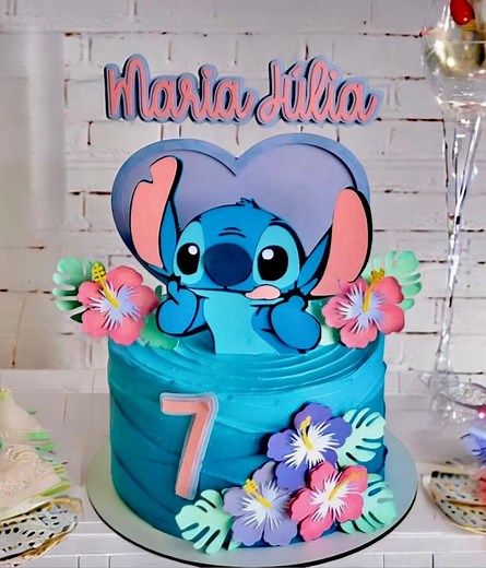 Stitch Cake Topper - Stitch Birthday - Stitch Decor - Personalized Stitch Cake Topper - Stitch Party Decorations - Etsy