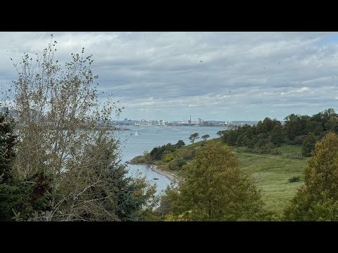 Walking around Boston's Spectacle Island