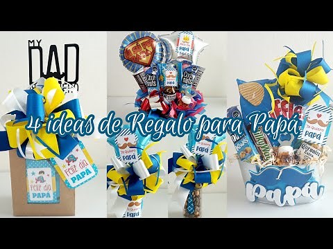4 Ideas de regalo para el día del padre* 4 regalos fáciles para papá* Regalos económicos para papá