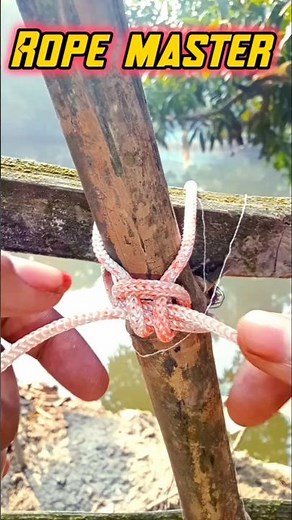 How to build a fence with rope very easily