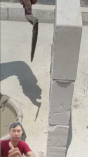 this is how to instal hebel lightweight bricks quicly and strongly. #construction #contruction #wall