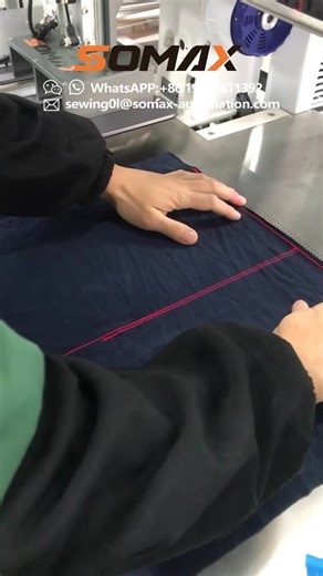Somax Autosewing-Wendy on Instagram: "SOMAX Automatic Poloshirt Placket Setter Machine #foryou#somax#placketsetter"