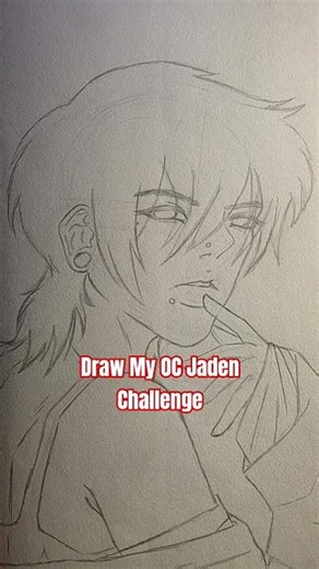 draw My OC Jaden Challenge SEE DESCRIPTION #trending #shortsvideo #art #fyp #drawing
