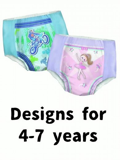 Drynites Pajamas Pants designs on each age range