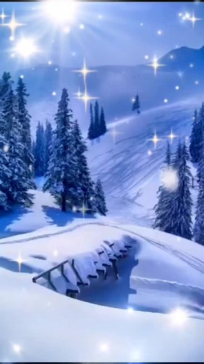Serene Winter Landscapes in Animated Scenes