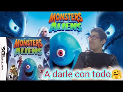 Jugando Monstruos Vs Aliens DS #Dreamworks #ds #game #retro #nostalgia