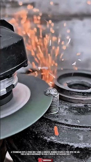 Precision Repair with a Cutting Tool: Fixing Damaged Bolt Ends