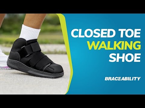 BraceAbility Closed Toe Medical Walking Shoe: Walk Pain-Free After Surgery