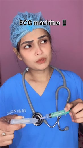 Diksha Prajapati on Instagram: "ECG machine sb btati h"