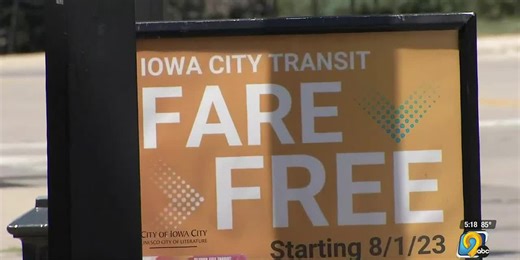 Iowa City kicks off free bus fare program