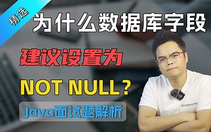 【Java面试】为什么数据库字段建议设置为NOT NULL？看面试官最想听的答案丨Mic老师