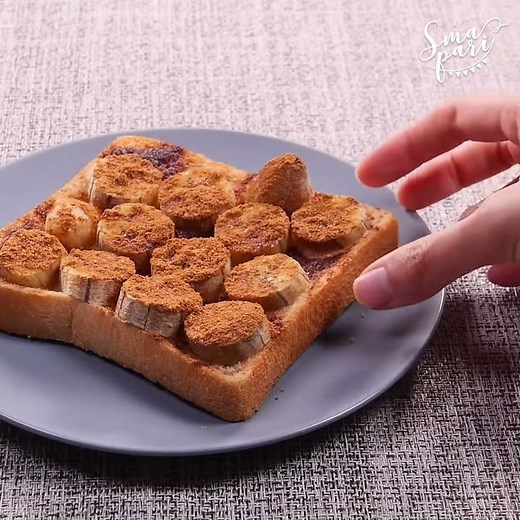 シナモンバナナトーストのレシピ