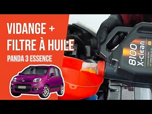 Vidange et changement du filtre à huile Panda 3 1.2 🛢