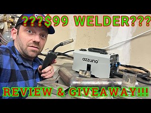 CHEAPEST MIG WELDER ON AMAZON! AZZUNO MIG130F MIG WELDER REVIEW