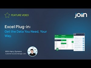 Getting started with the Joiin Excel plug-in