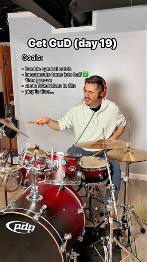 My GF broke up with me bc I can’t do 32nd note fills 😔#shorts #drumming #alternative #rock #drums