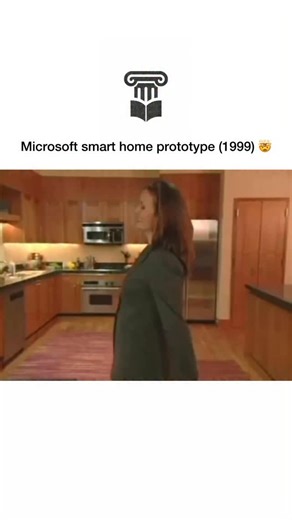 History on Instagram: "1999: Microsoft unveiled its vision of the “smart home” in a futuristic demo that felt decades ahead of its time. The concept showed a house seamlessly controlled by software — lights adjusting automatically, doors unlocking with digital commands, and screens embedded into walls responding to voice and touch. At a time when most homes still relied on dial-up internet, the idea felt almost unreal. The demo focused on convenience and integration, imagining a world where tech